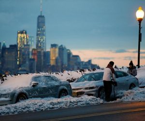 Hulp in de sneeuwstorm